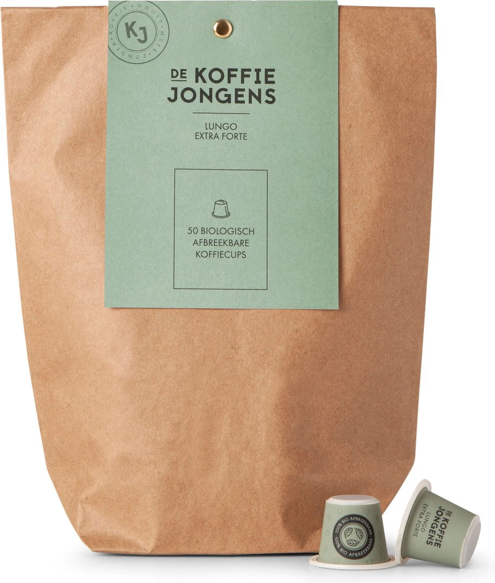 De Koffiejongens - Grootverpakking Lungo Extra Forte - 200 Nespresso Koffiecups 3 De Koffiejongens - Grootverpakking Lungo Extra Forte - 200 Nespresso Koffiecups