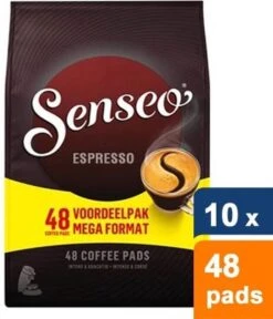 Senseo Espresso Koffiepads - 10 X 48 Stuks 4 Senseo Espresso Koffiepads - 10 X 48 Stuks -Koffie Tijd Winkel 1028x1200