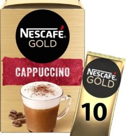 Nescafé Gold Cappuccino Oploskoffie - Ongezoet - 6 Doosjes à 10 Zakjes 9 Nescafé Gold Cappuccino Oploskoffie - Ongezoet - 6 Doosjes à 10 Zakjes -Koffie Tijd Winkel 1110x1200