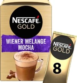 Nescafé Gold Wiener Melange Mocha Oploskoffie - 6 Doosjes à 8 Zakjes -Koffie Tijd Winkel 1111x1200 2