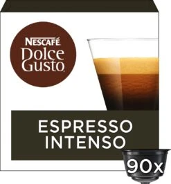 Nescafé Dolce Gusto Espresso Intenso Capsules - 90 Koffiecups 12 Nescafé Dolce Gusto Espresso Intenso Capsules - 90 Koffiecups -Koffie Tijd Winkel 1116x1200