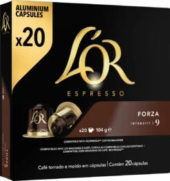 L'OR Espresso Forza Koffiecups - Intensiteit 9/12 - 10 X 20 Capsules 26 L'OR Espresso Forza Koffiecups - Intensiteit 9/12 - 10 X 20 Capsules -Koffie Tijd Winkel 1129x1200 2