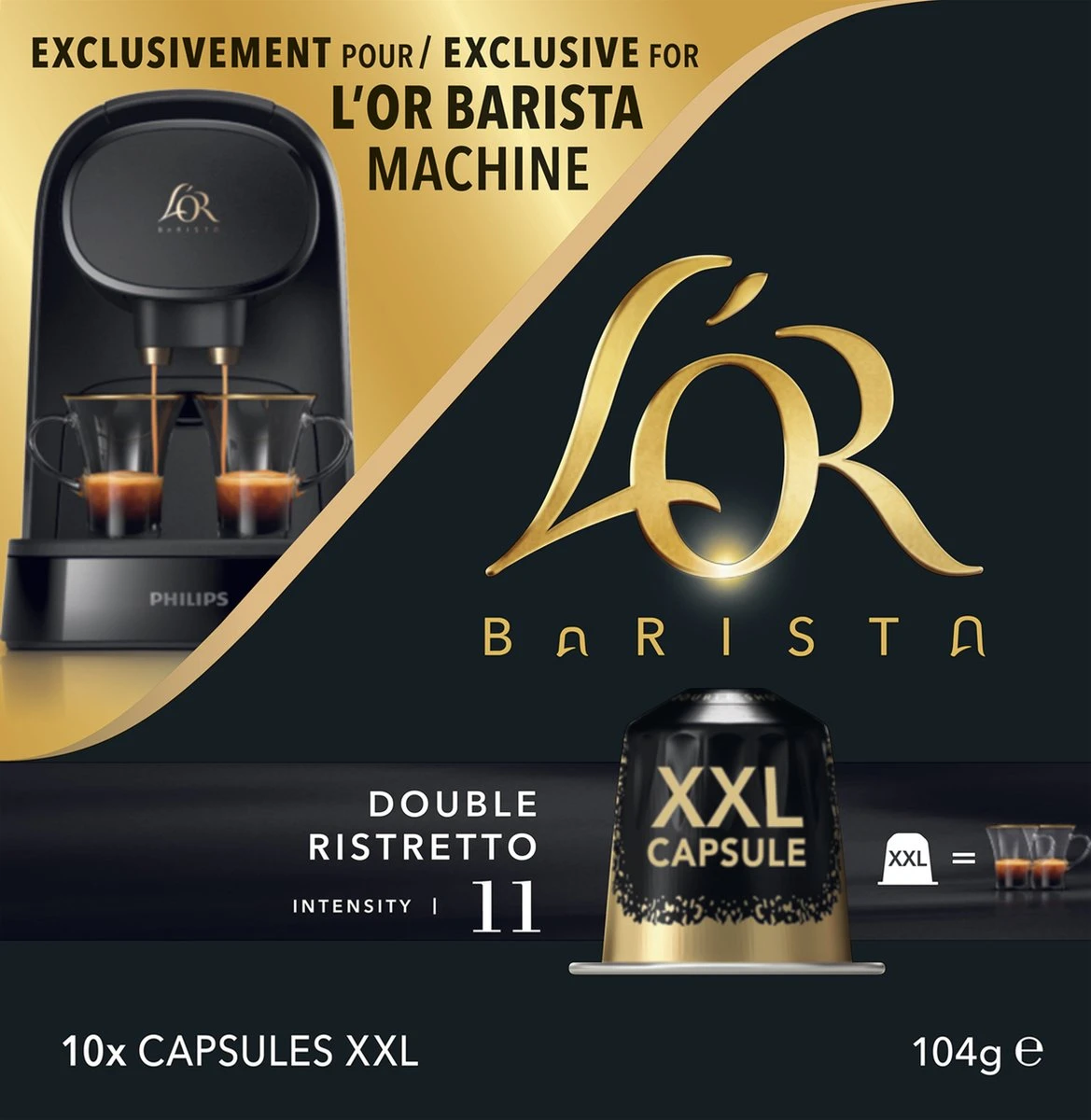 L'OR BARISTA XXL Ristretto (11) - 5 X 10 Koffiecups 11 L'OR BARISTA XXL Ristretto (11) - 5 X 10 Koffiecups - Afbeelding 9