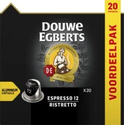 Douwe Egberts Espresso Ristretto (12) - 10 X 20 Koffiecups 14 Douwe Egberts Espresso Ristretto (12) - 10 X 20 Koffiecups -Koffie Tijd Winkel 1189x1200