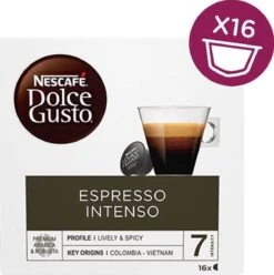 Nescafé Dolce Gusto Espresso Intenso Cups - 3 X 16 Stuks 10 Nescafé Dolce Gusto Espresso Intenso Cups - 3 X 16 Stuks -Koffie Tijd Winkel 1197x1200 1
