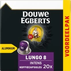 Douwe Egberts Lungo Intens Koffiecups - Intensiteit 8/12 - 10 X 20 Capsules 18 Douwe Egberts Lungo Intens Koffiecups - Intensiteit 8/12 - 10 X 20 Capsules -Koffie Tijd Winkel 1198x1200