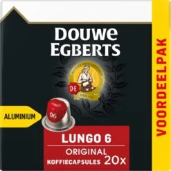 Douwe Egberts Lungo Original Koffiecups - Intensiteit 6/12 - 10 X 20 Capsules -Koffie Tijd Winkel 1198x1200 5