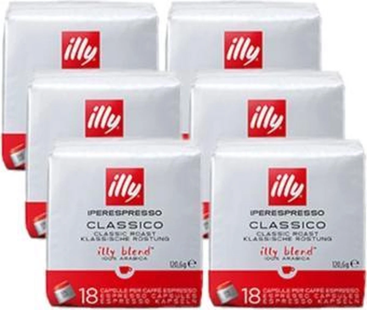 Illy - Iperespresso Koffie Home Classico 6 X 18 Capsules 3 Illy - Iperespresso Koffie Home Classico 6 X 18 Capsules