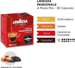 Lavazza A Modo Mio Passionale 36 Stuks 10 Lavazza A Modo Mio Passionale 36 Stuks -Koffie Tijd Winkel 1200x1085