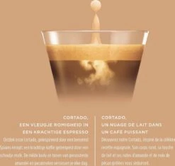 Nescafé Dolce Gusto Cortado Espresso Macchiato Capsules - 90 Koffiecups 12 Nescafé Dolce Gusto Cortado Espresso Macchiato Capsules - 90 Koffiecups -Koffie Tijd Winkel 1200x1130