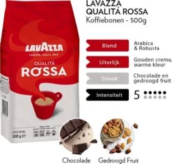 Lavazza Qualita Rossa Koffiebonen - 500 Gram X6 11 Lavazza Qualita Rossa Koffiebonen - 500 Gram X6 -Koffie Tijd Winkel 1200x1144