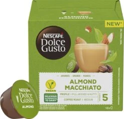 Nescafé Dolce Gusto Almond Macchiato Capsules - Vegan Koffie - 36 Koffiecups 17 Nescafé Dolce Gusto Almond Macchiato Capsules - Vegan Koffie - 36 Koffiecups -Koffie Tijd Winkel 1200x1151