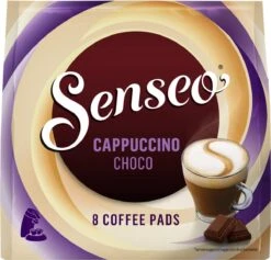 Senseo Cappuccino Choco Koffiepads - 2/9 Intensiteit - 4 X 8 Pads 18 Senseo Cappuccino Choco Koffiepads - 2/9 Intensiteit - 4 X 8 Pads -Koffie Tijd Winkel 1200x1152
