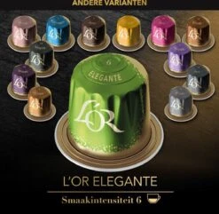 L'OR Lungo Elegante Koffiecups - Intensiteit 6/12 - 10 X 20 Capsules 23 L'OR Lungo Elegante Koffiecups - Intensiteit 6/12 - 10 X 20 Capsules -Koffie Tijd Winkel 1200x1173 14