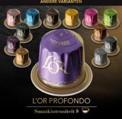 L'OR Lungo Profondo Koffiecups - Intensiteit 8/12 - 10 X 10 Capsules -Koffie Tijd Winkel 1200x1173 16