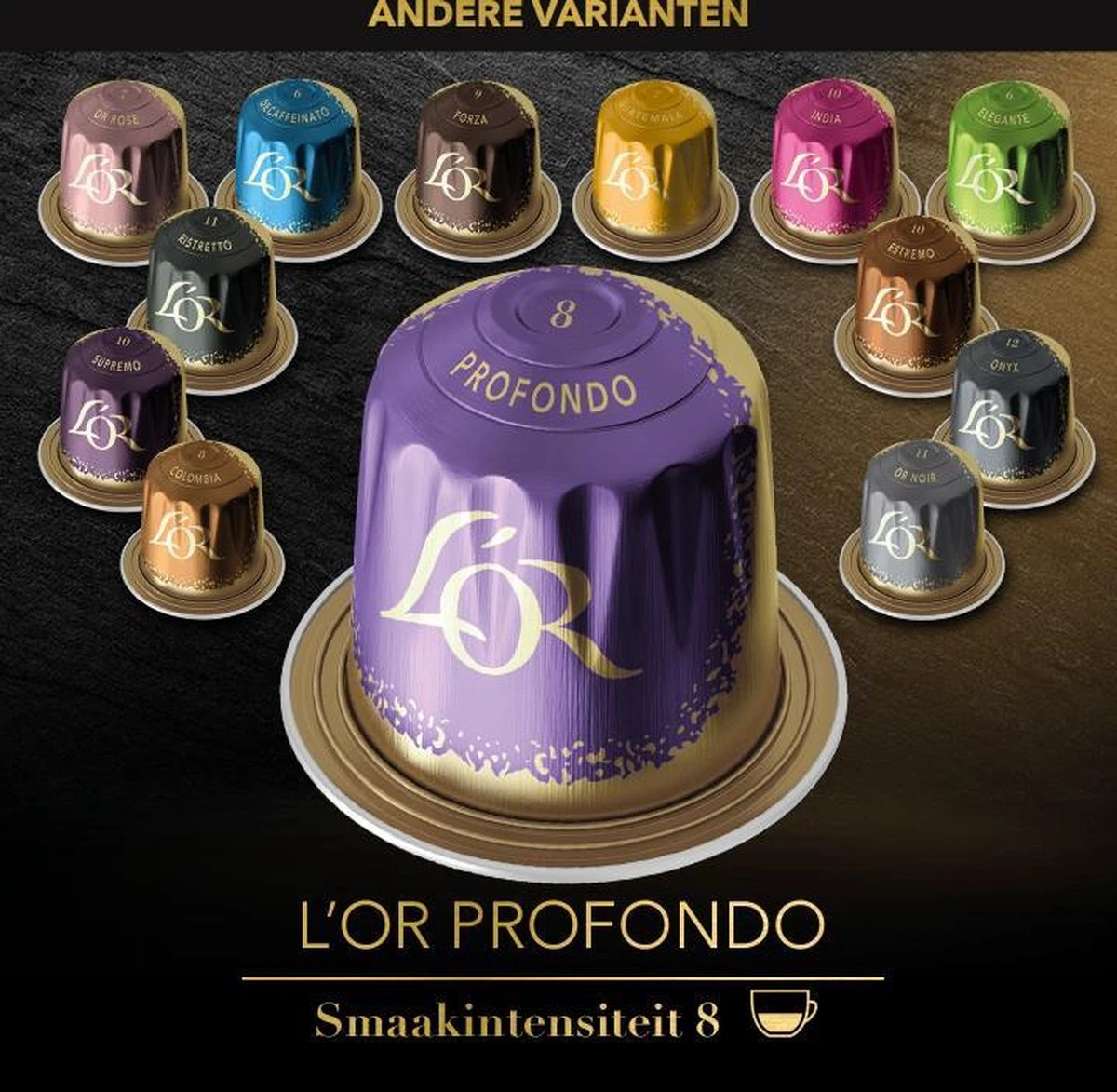 L'OR Lungo Profondo Koffiecups - Intensiteit 8/12 - 4 X 40 Capsules 8 L'OR Lungo Profondo Koffiecups - Intensiteit 8/12 - 4 X 40 Capsules - Afbeelding 6