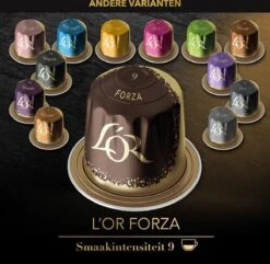 L'OR Espresso Forza Koffiecups - Intensiteit 9/12 - 10 X 10 Capsules -Koffie Tijd Winkel 1200x1173 7