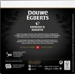 Douwe Egberts Espresso Krachtig Koffiecups - Intensiteit 10/12 - 10 X 20 Capsules 13 Douwe Egberts Espresso Krachtig Koffiecups - Intensiteit 10/12 - 10 X 20 Capsules -Koffie Tijd Winkel 1200x1184 4