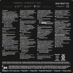 L'OR Espresso Ristretto Koffiecups - Intensiteit 11/12 - 10 X 20 Capsules 18 L'OR Espresso Ristretto Koffiecups - Intensiteit 11/12 - 10 X 20 Capsules -Koffie Tijd Winkel 1200x1186 2