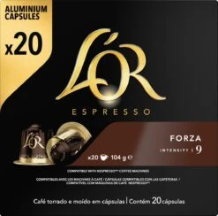 L'OR Espresso Forza Koffiecups - Intensiteit 9/12 - 10 X 20 Capsules 25 L'OR Espresso Forza Koffiecups - Intensiteit 9/12 - 10 X 20 Capsules -Koffie Tijd Winkel 1200x1187 2