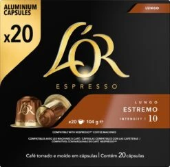 L'OR Lungo Estremo (10) - 10 X 20 Koffiecups 23 L'OR Lungo Estremo (10) - 10 X 20 Koffiecups -Koffie Tijd Winkel 1200x1187 4