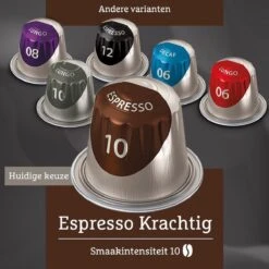 Douwe Egberts Espresso Krachtig Koffiecups - Intensiteit 10/12 - 10 X 20 Capsules 15 Douwe Egberts Espresso Krachtig Koffiecups - Intensiteit 10/12 - 10 X 20 Capsules -Koffie Tijd Winkel 1200x1200 108
