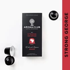 Aroma Club - Nespresso Compatible Capsules (120 St.) - No. 3 Strong George - Intensiteit 5/5 - Espresso - 100% Aluminium Koffiecups 12 Aroma Club - Nespresso Compatible Capsules (120 St.) - No. 3 Strong George - Intensiteit 5/5 - Espresso - 100% Aluminium Koffiecups -Koffie Tijd Winkel 1200x1200 16