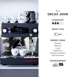 Aroma Club - Cafeïnevrije Koffiebonen 1KG - No. 5 Decaf John - Koffie Intensiteit 3/5 10 Aroma Club - Cafeïnevrije Koffiebonen 1KG - No. 5 Decaf John - Koffie Intensiteit 3/5 -Koffie Tijd Winkel 1200x1200 182