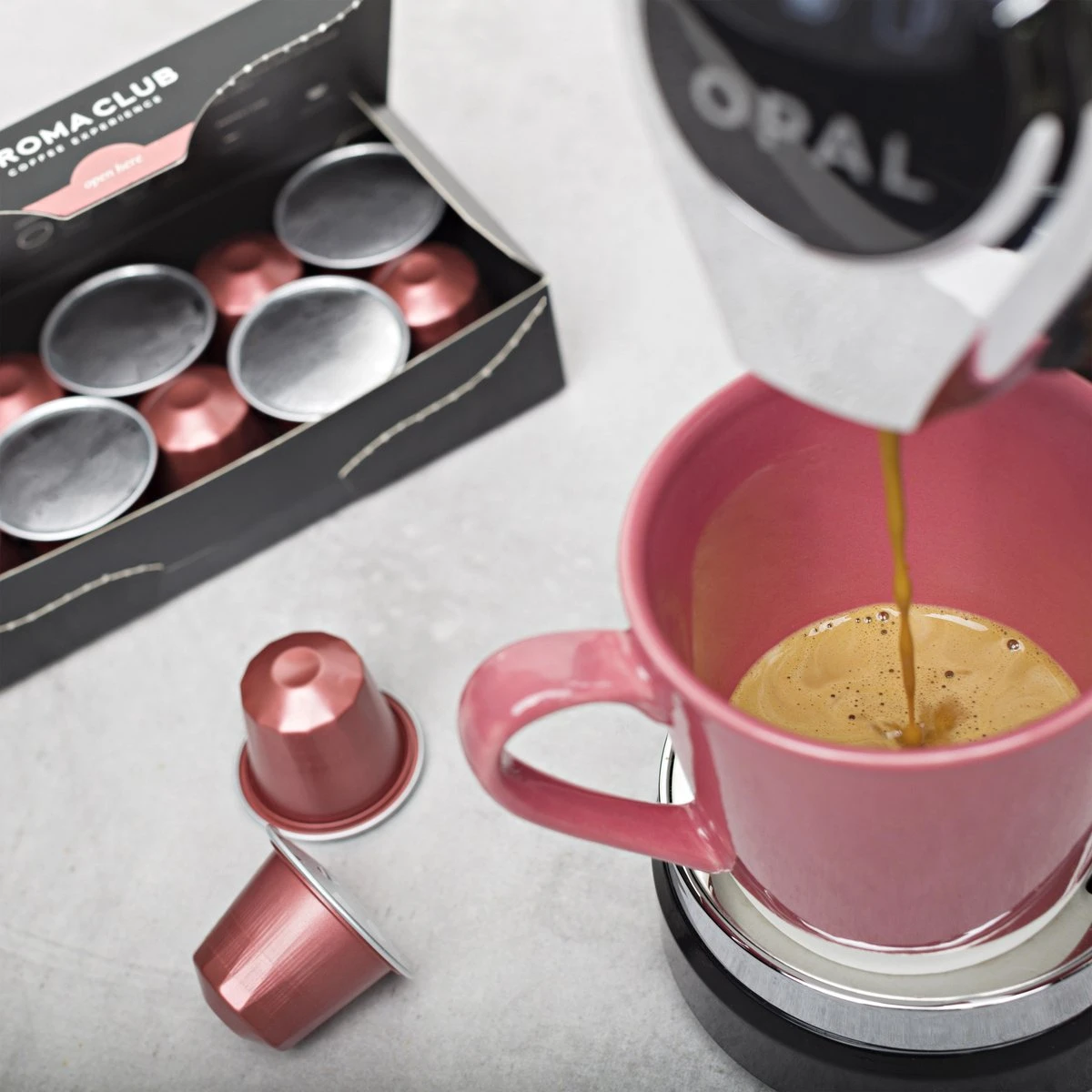 Aroma Club - Nespresso Compatible Capsules (120 St.) - No. 4 Fair Frank - Intensiteit 4/5 - Espresso - 100% Aluminium Koffiecups 8 Aroma Club - Nespresso Compatible Capsules (120 St.) - No. 4 Fair Frank - Intensiteit 4/5 - Espresso - 100% Aluminium Koffiecups - Afbeelding 6