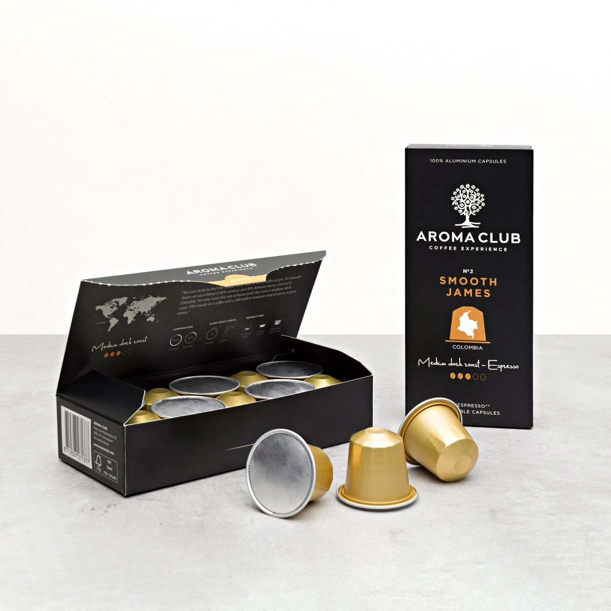 Aroma Club - Proefpakket Nespresso Compatible Capsules (100 St.) - 5 Smaken - Espresso & Lungo - 100% Aluminium Koffiecups 9 Aroma Club - Proefpakket Nespresso Compatible Capsules (100 St.) - 5 Smaken - Espresso & Lungo - 100% Aluminium Koffiecups - Afbeelding 7