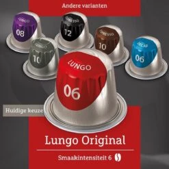 Douwe Egberts Lungo Original Koffiecups - Intensiteit 6/12 - 10 X 20 Capsules -Koffie Tijd Winkel 1200x1200 56