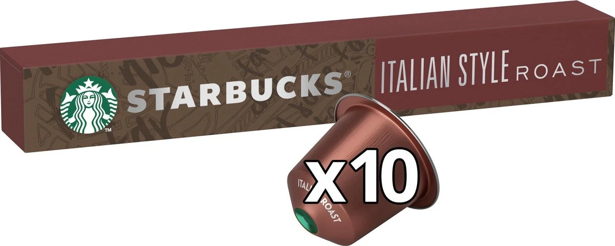 Starbucks By Nespresso Capsules Italian Roast - 12 Doosjes à 10 Koffiecups 7 Starbucks By Nespresso Capsules Italian Roast - 12 Doosjes à 10 Koffiecups - Afbeelding 5