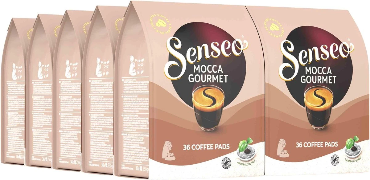 Senseo Mocca Gourmet Koffiepads - 4/9 Intensiteit - 10 X 36 Pads 3 Senseo Mocca Gourmet Koffiepads - 4/9 Intensiteit - 10 X 36 Pads