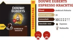 Douwe Egberts Espresso Krachtig Koffiecups - Intensiteit 10/12 - 10 X 20 Capsules 14 Douwe Egberts Espresso Krachtig Koffiecups - Intensiteit 10/12 - 10 X 20 Capsules -Koffie Tijd Winkel 1200x654