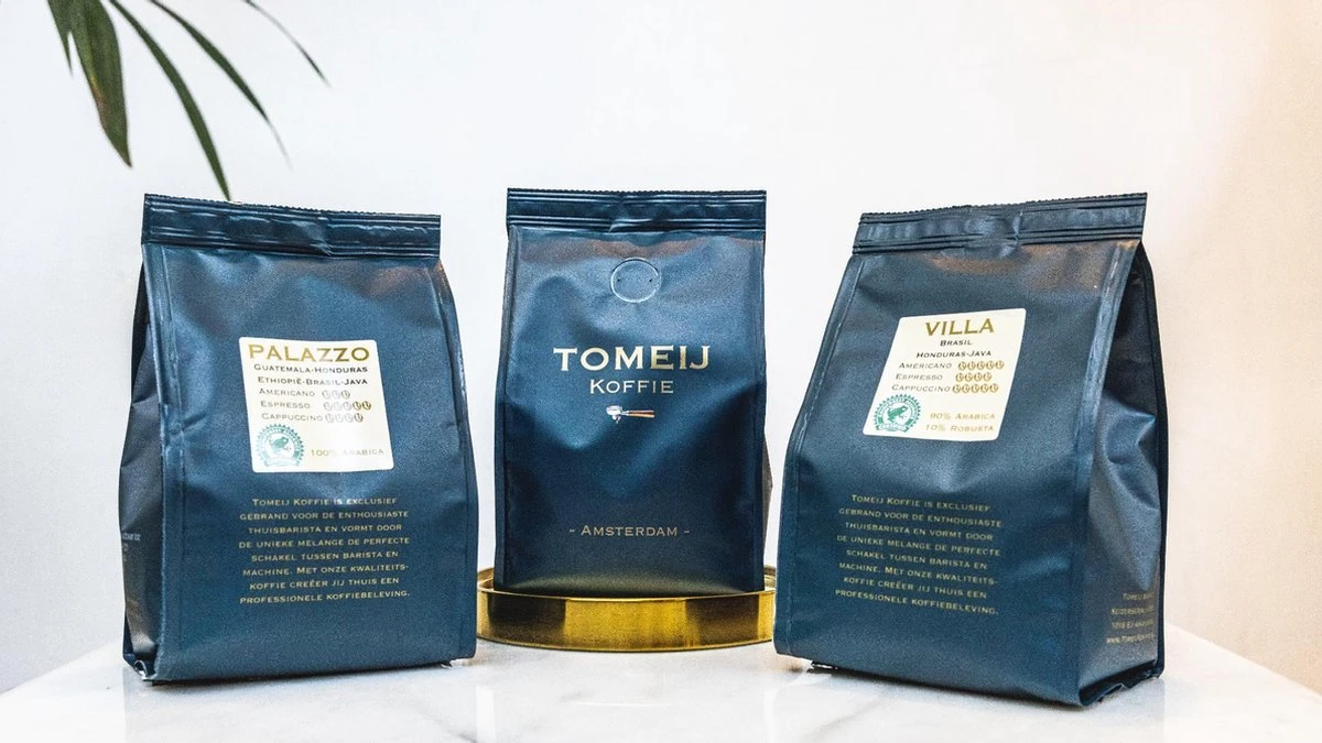 Tomeij Koffie - Proefpakket 3x250 Gr - Koffiebonen 4 Tomeij Koffie - Proefpakket 3x250 Gr - Koffiebonen - Afbeelding 2