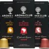 Aroma Club - Proefpakket Nespresso Compatible Capsules (100 St.) - 5 Smaken - Espresso & Lungo - 100% Aluminium Koffiecups 1 Aroma Club - Proefpakket Nespresso Compatible Capsules (100 St.) - 5 Smaken - Espresso & Lungo - 100% Aluminium Koffiecups -Koffie Tijd Winkel 1200x749