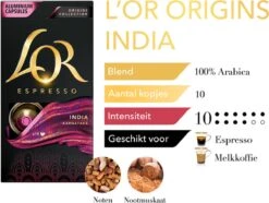 L'OR Espresso Origins India (10) - 10 X 10 Koffiecups 12 L'OR Espresso Origins India (10) - 10 X 10 Koffiecups -Koffie Tijd Winkel 1200x902