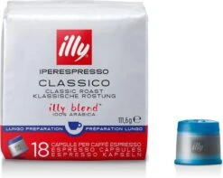 Illy - Iperespresso Koffie Home Classico Lungo 6 X 18 Capsules 8 Illy - Iperespresso Koffie Home Classico Lungo 6 X 18 Capsules -Koffie Tijd Winkel 1200x956 1