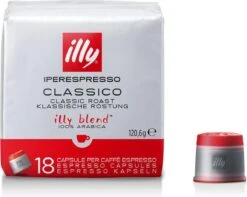 Illy - Iperespresso Koffie Home Classico 6 X 18 Capsules 10 Illy - Iperespresso Koffie Home Classico 6 X 18 Capsules -Koffie Tijd Winkel 1200x957 1