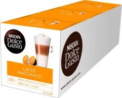 Nescafé Dolce Gusto Latte Macchiato Capsules - 48 Koffiecups 12 Nescafé Dolce Gusto Latte Macchiato Capsules - 48 Koffiecups -Koffie Tijd Winkel 1200x969