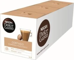 Nescafé Dolce Gusto Cortado Espresso Macchiato Capsules - 48 Koffiecups 8 Nescafé Dolce Gusto Cortado Espresso Macchiato Capsules - 48 Koffiecups -Koffie Tijd Winkel 1200x971