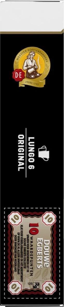 Douwe Egberts Lungo Original Koffiecups - Intensiteit 6/12 - 10 X 10 Capsules -Koffie Tijd Winkel 252x1200 2