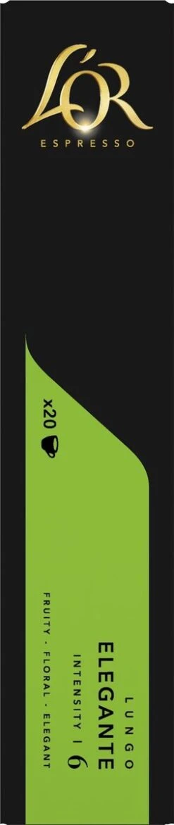 L'OR Lungo Elegante Koffiecups - Intensiteit 6/12 - 10 X 20 Capsules 21 L'OR Lungo Elegante Koffiecups - Intensiteit 6/12 - 10 X 20 Capsules -Koffie Tijd Winkel 253x1200 6