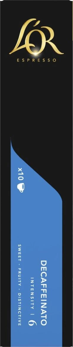 L'OR Espresso Decaffeinato Koffiecups - Intensiteit 6/12 - 10 X 10 Capsules 16 L'OR Espresso Decaffeinato Koffiecups - Intensiteit 6/12 - 10 X 10 Capsules -Koffie Tijd Winkel 255x1200 11