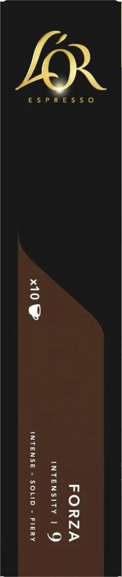 L'OR Espresso Forza Koffiecups - Intensiteit 9/12 - 10 X 10 Capsules -Koffie Tijd Winkel 255x1200 8