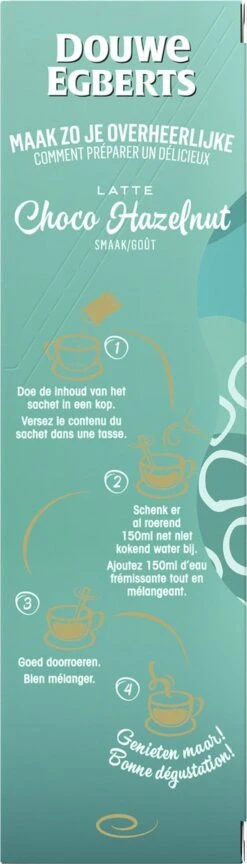 Douwe Egberts Latte Choco Hazelnut Oploskoffie - 5/9 Intensiteit - 5 X 8 Zakjes 13 Douwe Egberts Latte Choco Hazelnut Oploskoffie - 5/9 Intensiteit - 5 X 8 Zakjes -Koffie Tijd Winkel 343x1200 5