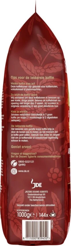 Douwe Egberts Aroma Rood Koffiebonen - 4 X 1000 Gram - Extra Grote Verpakking 18 Douwe Egberts Aroma Rood Koffiebonen - 4 X 1000 Gram - Extra Grote Verpakking -Koffie Tijd Winkel 350x1200