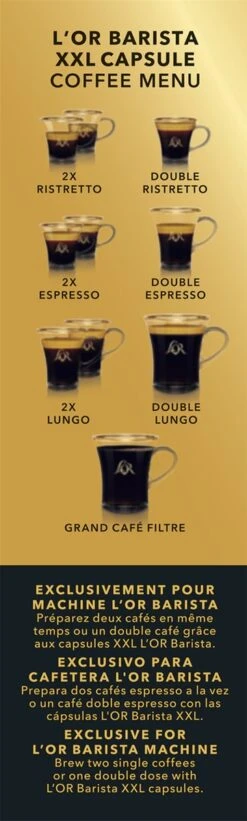 L'OR BARISTA XXL Ristretto (11) - 5 X 10 Koffiecups 17 L'OR BARISTA XXL Ristretto (11) - 5 X 10 Koffiecups -Koffie Tijd Winkel 361x1200 3