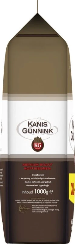 Kanis & Gunnink Medium Roast Koffiebonen - 4 X 1000 Gram - Voordeelverpakking 11 Kanis & Gunnink Medium Roast Koffiebonen - 4 X 1000 Gram - Voordeelverpakking -Koffie Tijd Winkel 369x1200