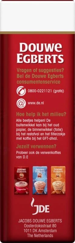 Douwe Egberts Aroma Rood Filterkoffie - 24 X 250 Gram -Koffie Tijd Winkel 373x1200 1